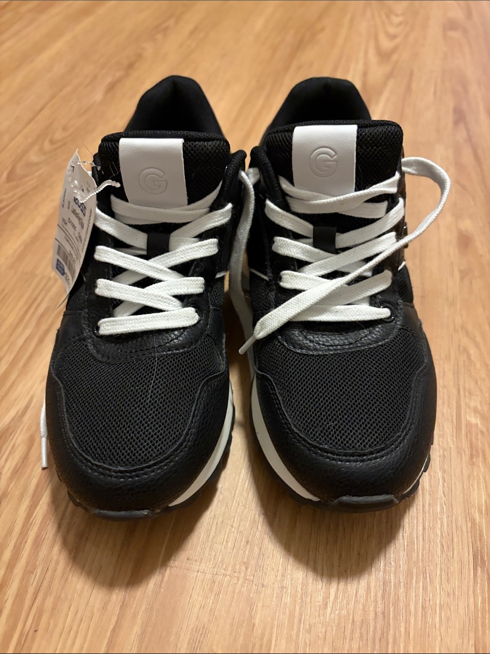 Brand women’s Black Athletic Sneakers with White Accents